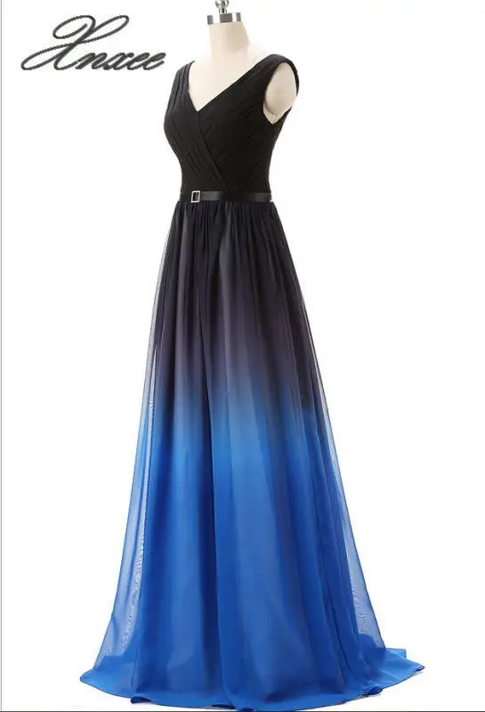 Новое Осеннее градиентное сексуальное вечернее платье vestido de novia