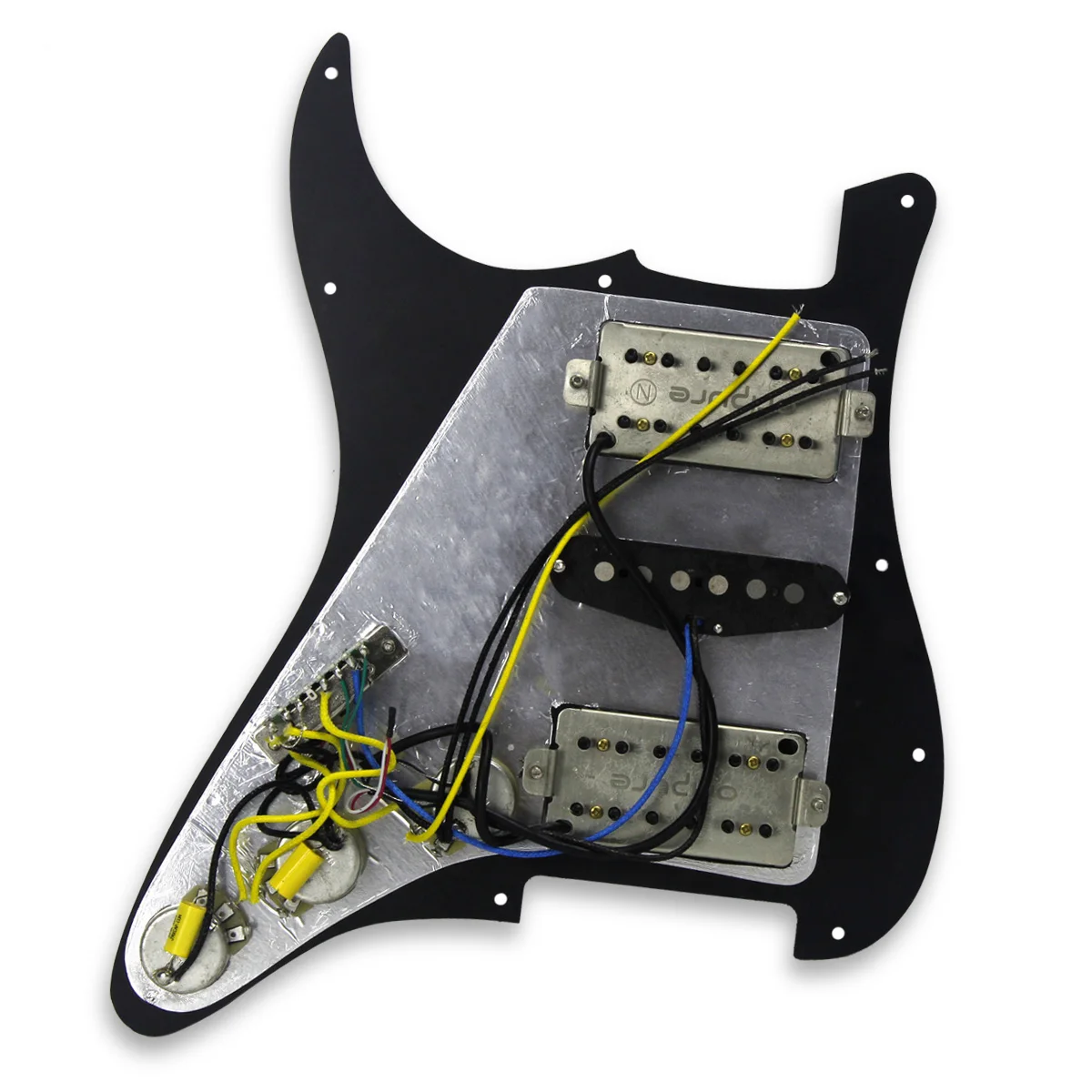 OriPure Prewired электрогитара Pickguard Alnico 5 пикапов в сборе Набор 11 отверстий HSH гитары Запчасти Белый жемчуг/черный выбор