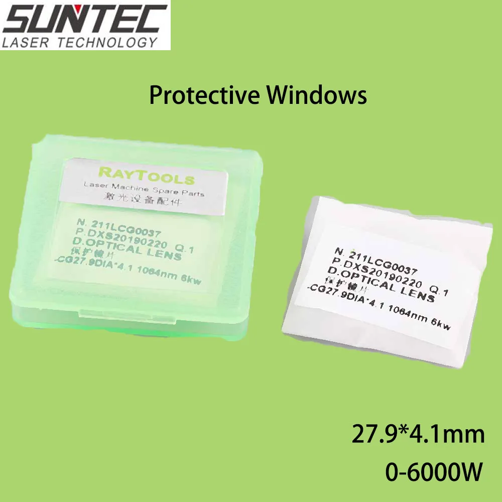 

Suntec Raytools Lens Protective glass/ protective windows original 27.9*4.1mm For Raytools laser head BT240 BM110