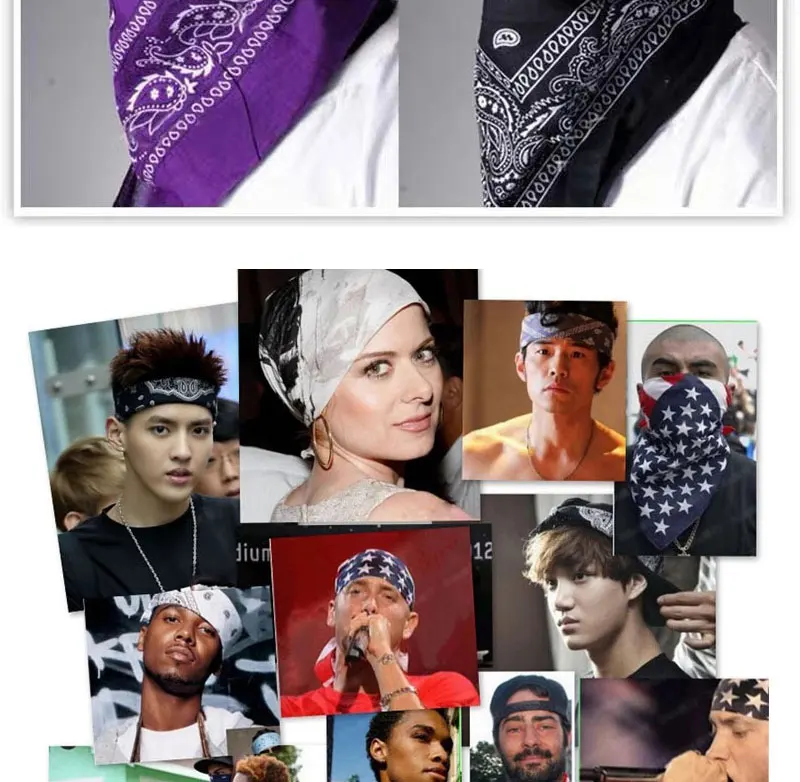 Горячая Распродажа, новейший хлопковый шарф в стиле хип-хоп для мужчин и женщин, платок, браслет в стиле ретро, карманное полотенце