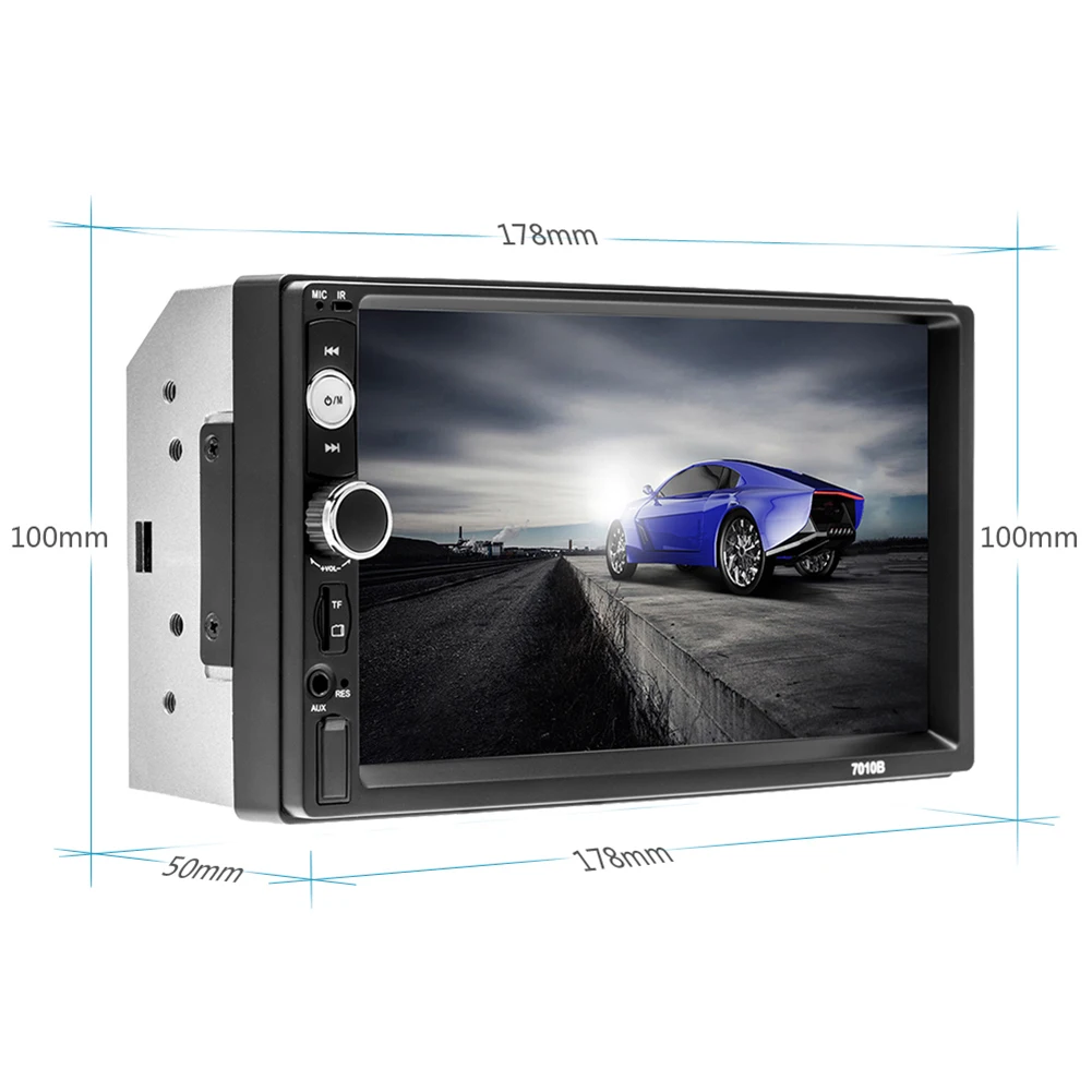 7010B автомобильное радио Bluetooth 7 дюймов HD стерео USB MP5 плеер с камерой заднего вида