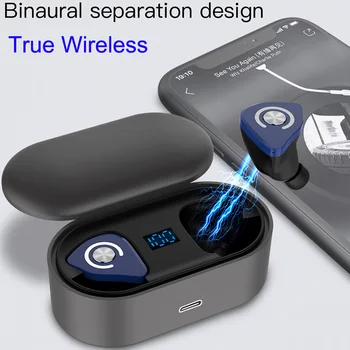 

M9 TWS Bluetooth Headset Wireless Headphones 3D Stereo Hi-Fi Earbuds Dual Mic Support Headset Handfree A2SP AVRCP