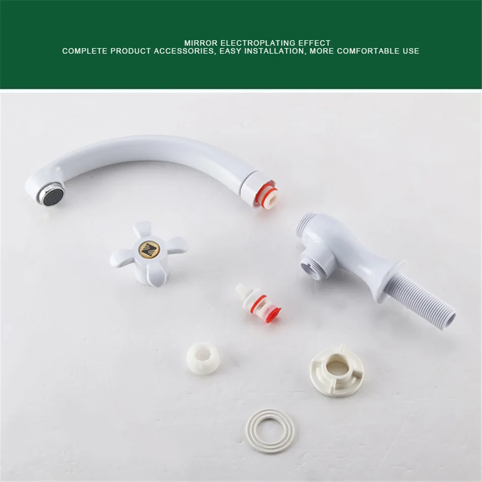 Washing Machine Engineering Plastic Spool Cold Water Bathroom Taps Outdoor Quick Opening ABS Plating Basin Garden Single Faucet