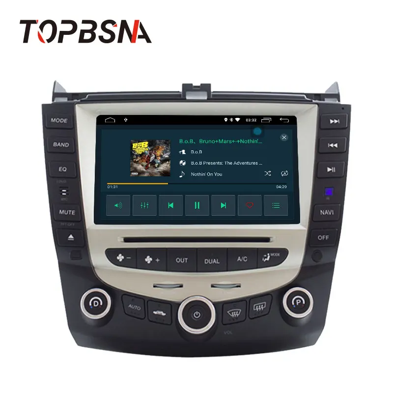 Sale TOPBSNA Android 9.0 Car DVD Multimedia Player for Honda Accord 2003-2008 GPS Navigation 2 Din Car Radio Stereo headunit WIFI RDS 1