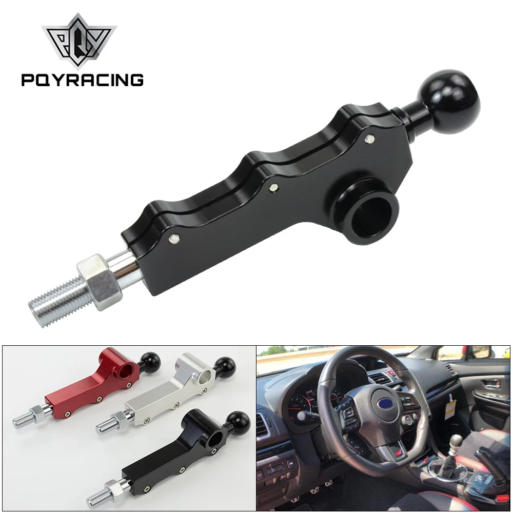 Short Shifter Lever Car Gear Shift Knob Manual Transmission Gearshift Repair Kit Car Gear Shift PQY-Double Adjustable Short Throw Shifter Customizable Three Bolts For 2008-2014 Subaru WRX Legacy Outback Legacy Forester