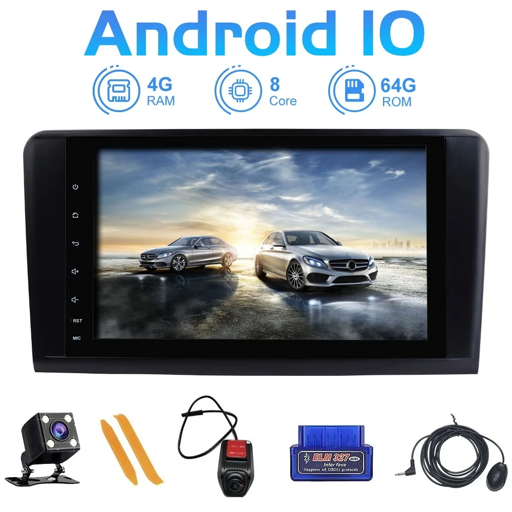 Автомагнитола ZLTOOPAI мультимедийный плеер с GPS навигацией Android 10 для Mercedes Benz GL ML CLASS