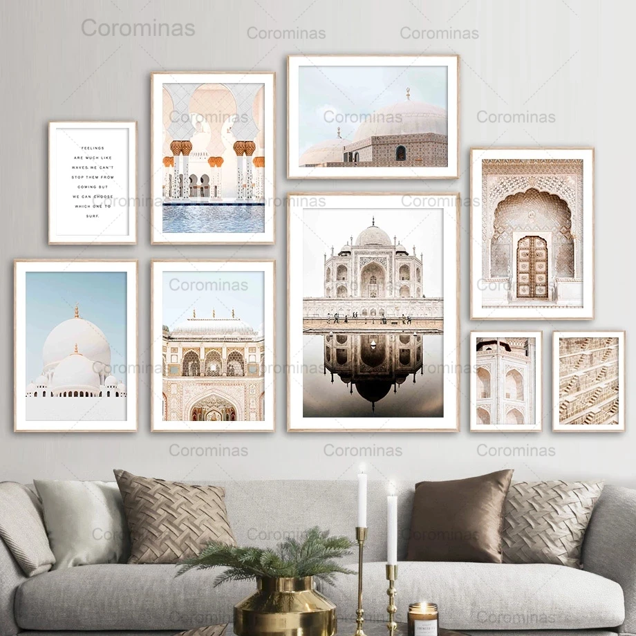 Abu Dhabi Mosque Canvas Art Canvas High Quality Wall Art Decor Home Decoration POSTER or CANVAS READY to Hang Islamic Wall Art
