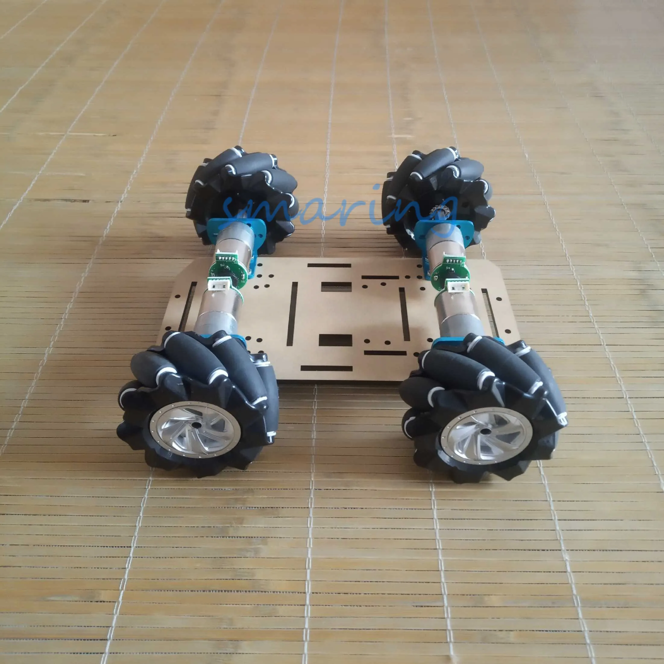 Mcnamm Wheel Car Chassis With Omnidirectional Mobile Smart Car for Arduino Four-wheel Drive Car