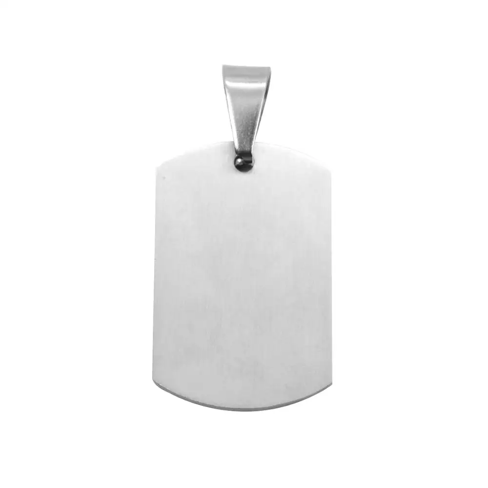 DoreenBeads Модные женские 304 подвески из нержавеющей стали прямоугольные Серебристые