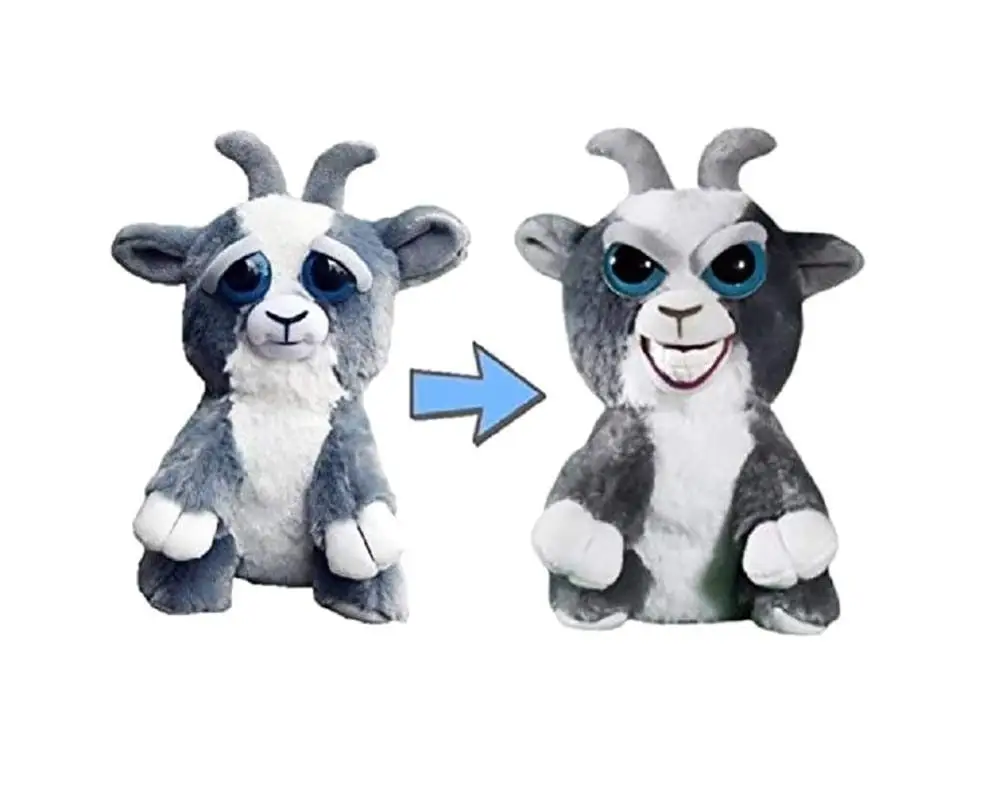 Feisty Pets Junkyard Jeff Adorable Plush Stuffed Goat Turns Feisty with a squeez 