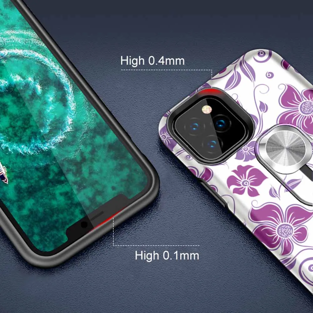 Меняющий цвет чехол для телефона для iPhone 11 Pro Max подставка задняя крышка для iPhone XS Max Xr X 8 7 6S 6 Plus чехол для телефона крышка