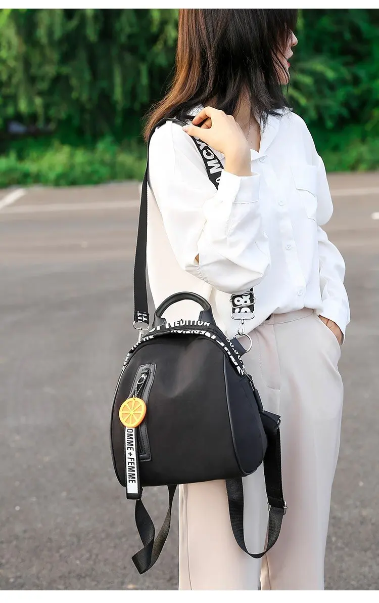 Карамельный цвет Оксфорд Рюкзак Женская водонепроницаемая нейлоновая сумка подходит для девочек-подростков высокое качество мода путешествия мода Backpa