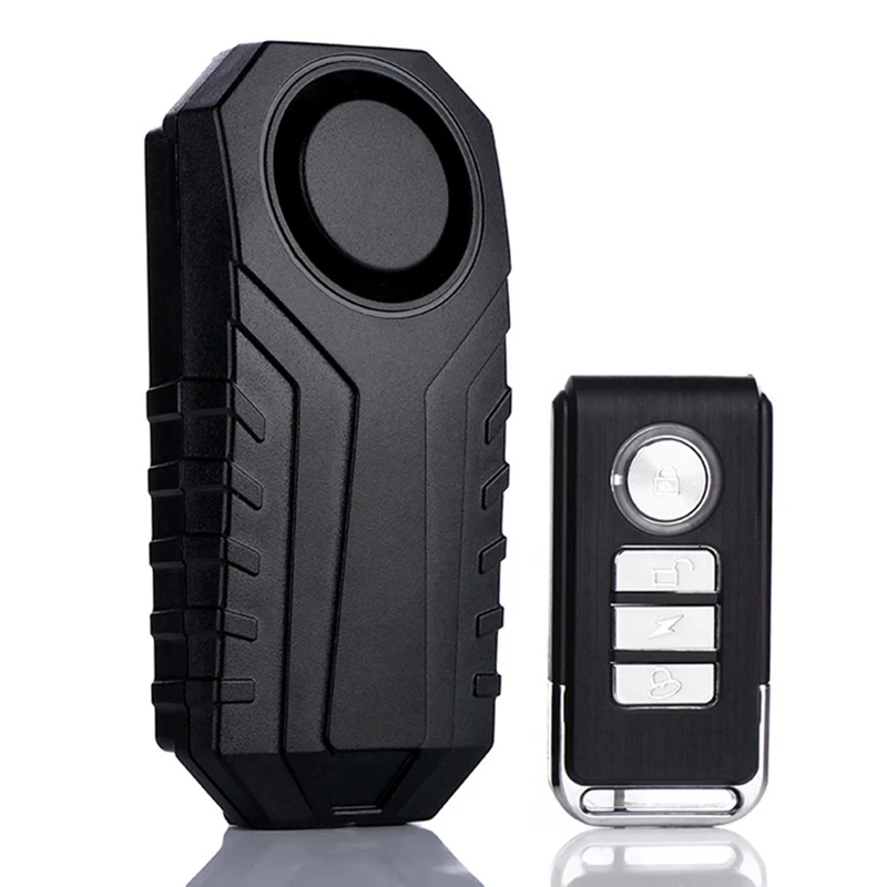

IP55 Anti-theft Vibration Security Waterproof Adjustable Sensors For Motorcycle Bicycle 113dB Wireless Bike Alarm With Remote