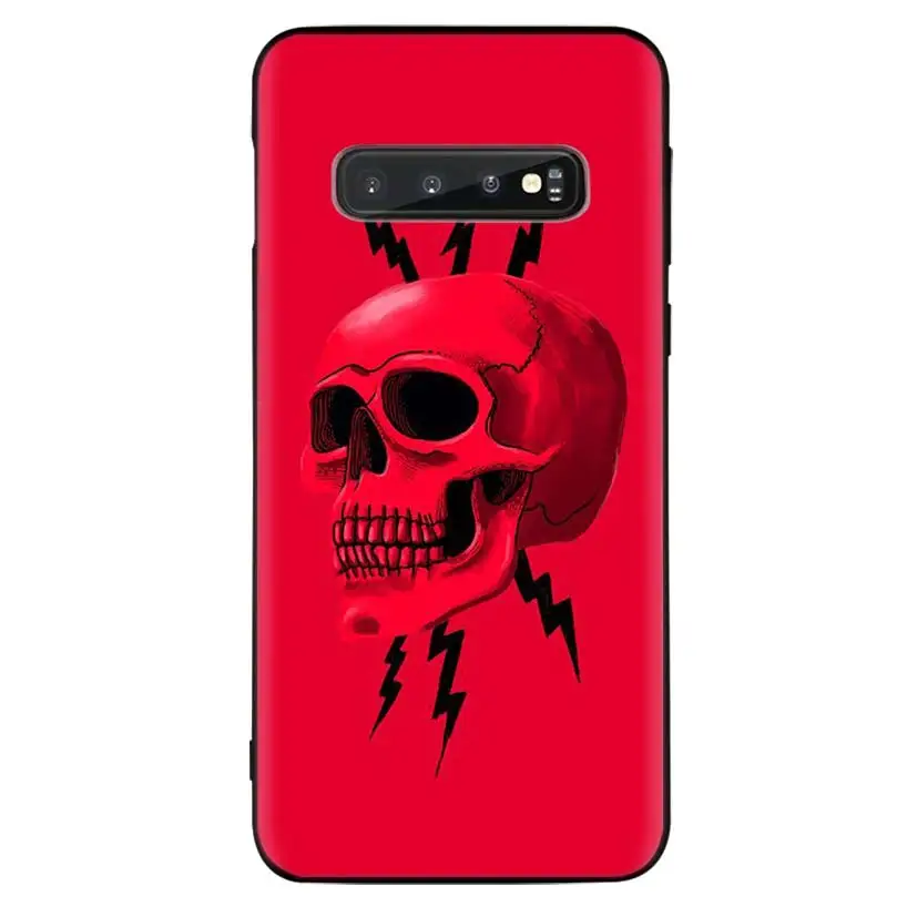 Горячий камень с прикольным череп черный чехол для samsung Galaxy A50S A10S A20S A10 A20E A30 A40 A50 A70 M40 M30S A80 чехол для телефона