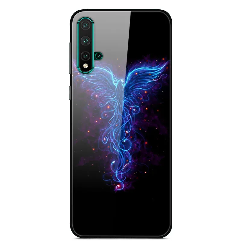 Чехол из закаленного стекла для huawei NOVA 5, Мягкий бампер с 3D принтом, чехол для huawei Nova 5 Pro, чехол для телефона Nova5 6,3", Чехол