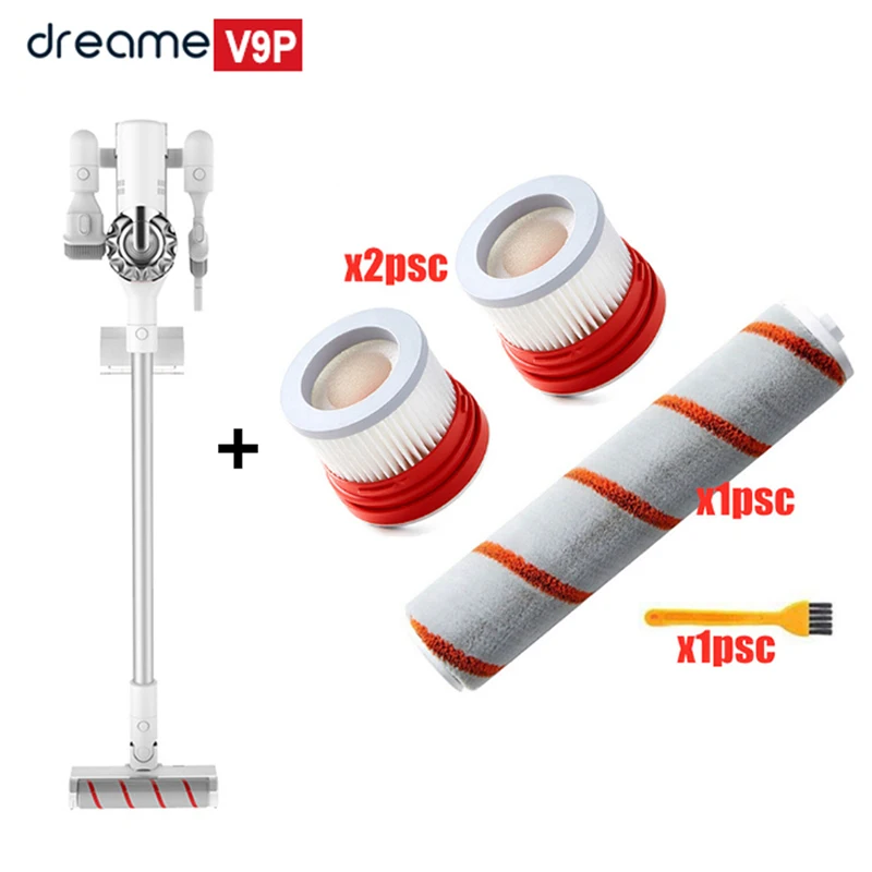 V9P add 4pcs Беспроводной циклонный фильтр Dreame V9p V9 Ручной беспроводной Mi ковер развертки пылесборник домашний пылесос портативный - Цвет: V9P add 4pcs