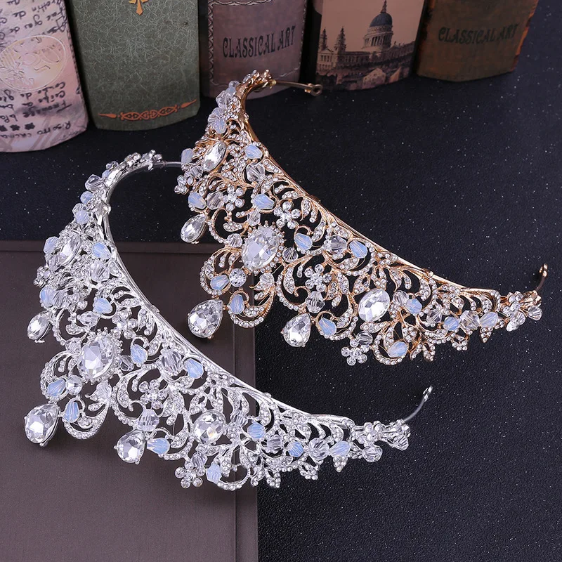 Свадебные украшения для волос Принцесса Корона Свадебная Тиара повязка на