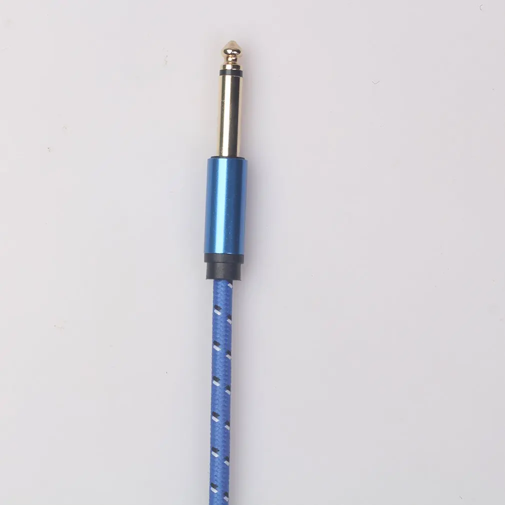 Speaker Line Electric Guitar Audio Connector Cable Big Two Core Mono Male To Male Electric Guitar Accessories Weave Line