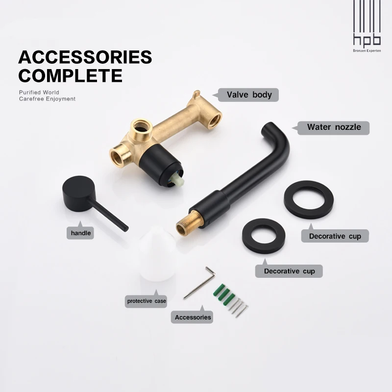 HPB-bathroom-wall-outlet-single-handle-wall-mounted-bathroom-sink-faucet-and-rough-valve-brushed-gold