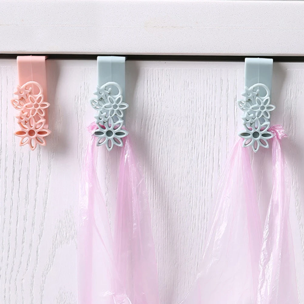 1PC Strong Door Hooks Hanging Hanger Organizer Holder for Hanging Coat Cloth Food in kitchen Home Storage  4 Colors