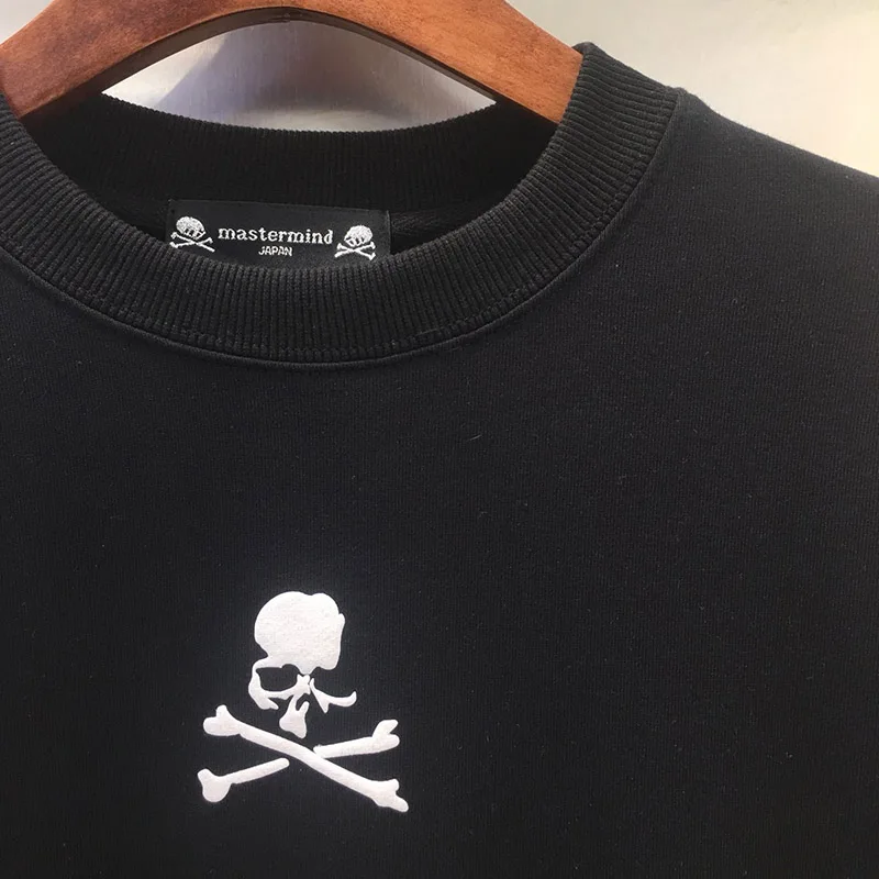 2019FW 1:1 высокое качество лазерный логотип градиентный цвет Mastermind Япония толстовки для мужчин и женщин MMJ пуловер с черепом толстовки