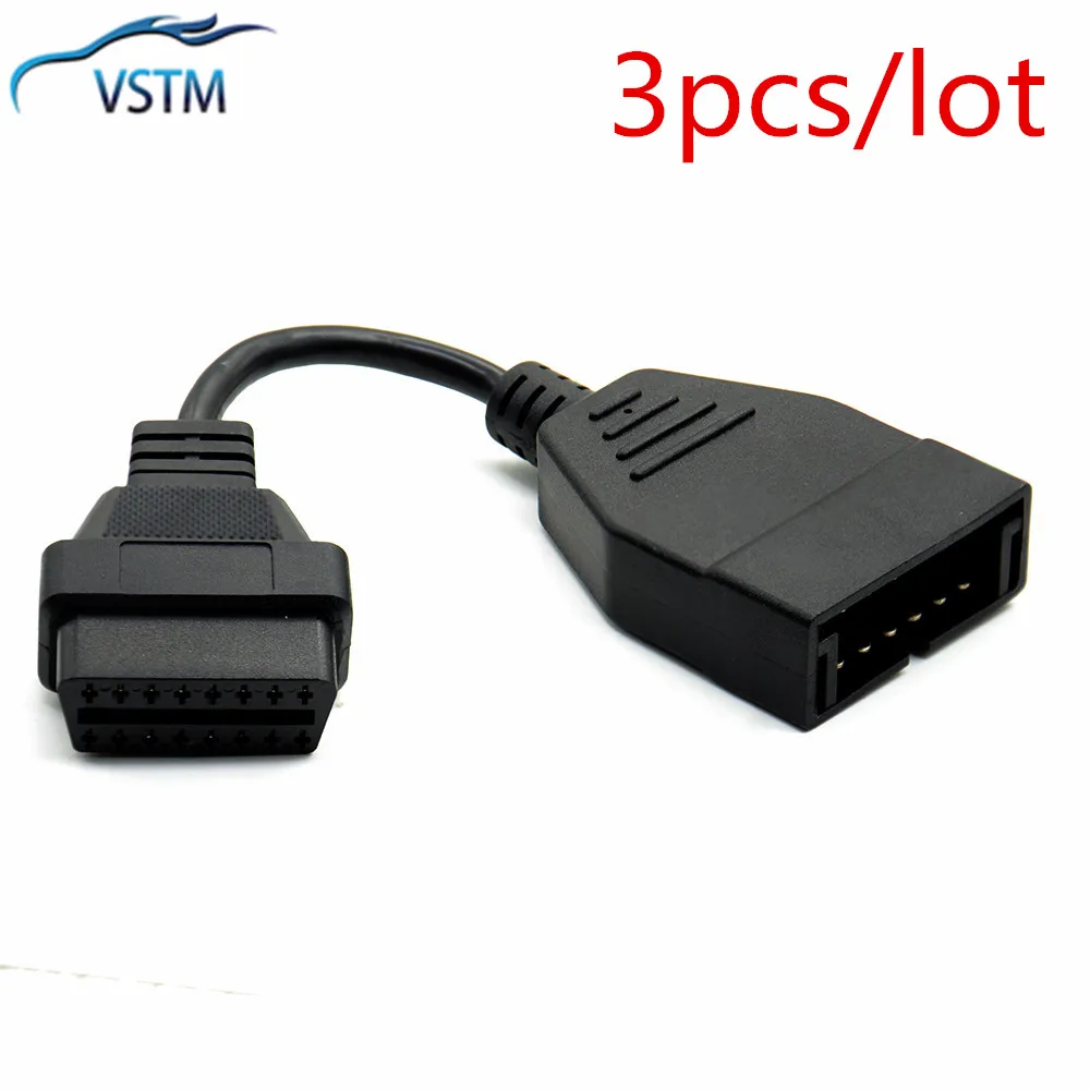 2021 Newly 3pcs/lot OBD2 Cable 12 Pin OBD 2 Connector Adapter Auto Diagnostic Tool Car |