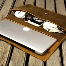 Кожаный чехол ручной работы для ноутбука 1" /Air 11" 1" /Laptop Pro Retina чехол/кожаный кейс для ноутбука Сумка-MACX05S-B