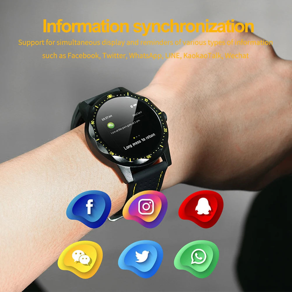 

IP68 Waterproof Fitness Tracker Activity Silicone Sports Bracelet For IOS Android Smart Watch Long Standby Digital Display