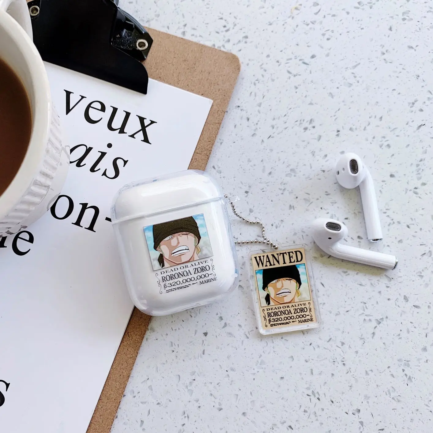 Мультяшный цельный чехол с узором для Airpods 2 1 беспроводная bluetooth-гарнитура прозрачные наушники Мягкий ТПУ чехол с кулон крючок