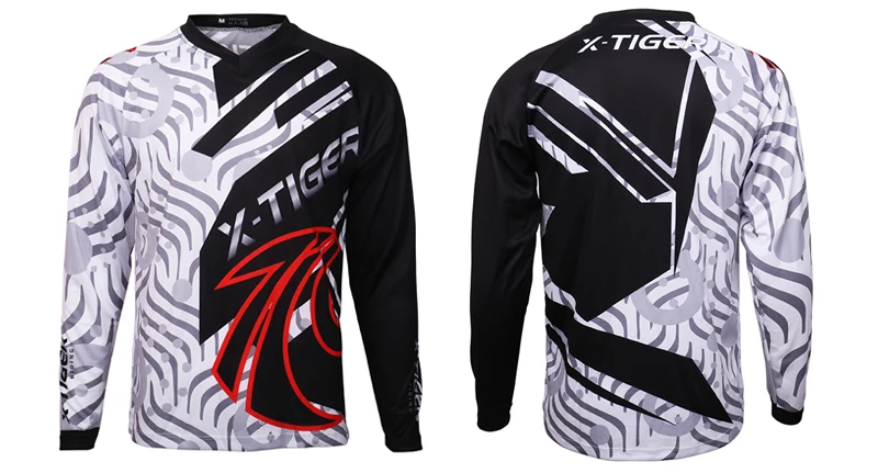 X-Tiger с длинными рукавами нижние трикотажные изделия куртка для скоростного спуска полиэстер велосипедные майки Джерси для горного велосипеда DH рубашка велосипедная спортивная одежда
