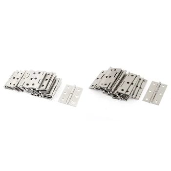 

20 Pcs Stainless Steel Door Folded Door Hinge & 20 Pcs 2.5 Inches Stainless Steel Butt Hinges