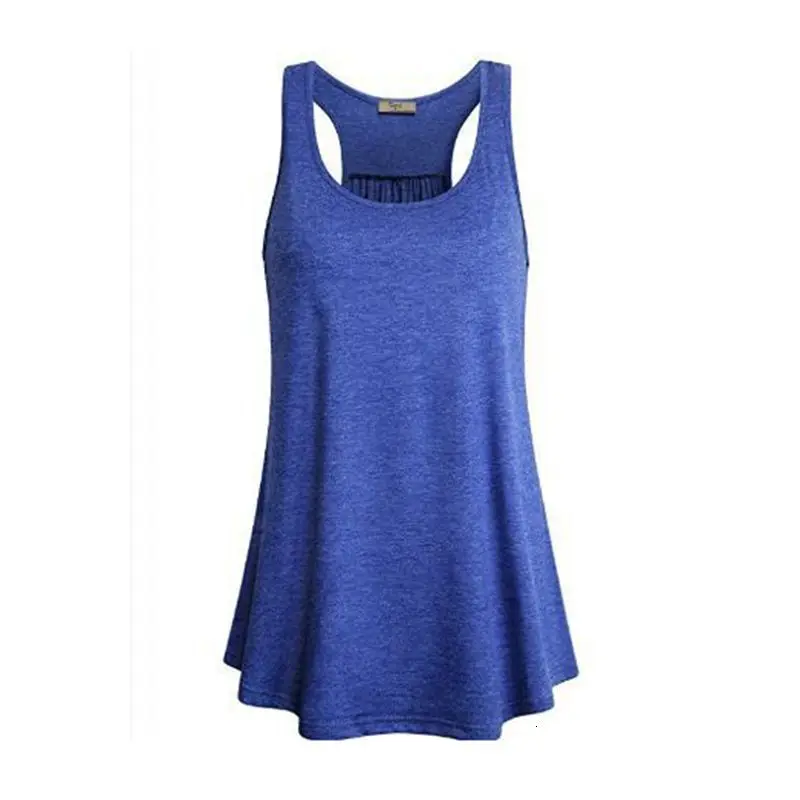 2pcs Spring Women Sleeveless Yoga Shirt Back Vests Tanks Running Gym Tanks Elastic Breathable Vests Quick Dry Tops Z25 - Color: Blue