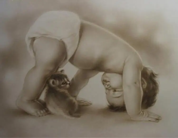 Алмазная 5D картина сделай сам на всю стену с изображением кота ангелов вышивка