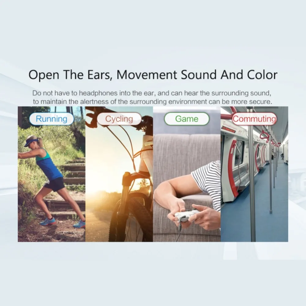 11 Neckband Bone Conduction Headphones Wireless Noise Reduction Bone Conduction Headsets Outdoor Sport Earphone With Mic