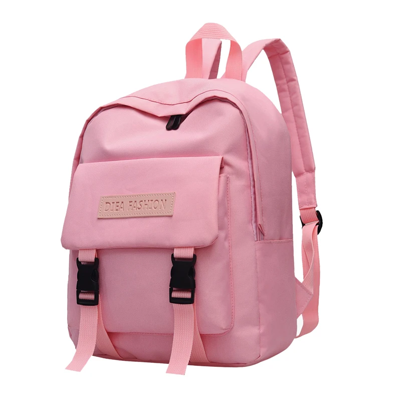 

2019 Backpack Women Backpack Fashion Women Shoulder Bag solid color School Bag For Teenage Girl Children Backpacks Travel Bag