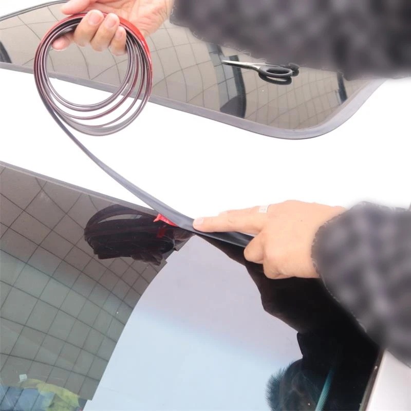 

DIY Car Door Weatherstrip Front Rear Windshield Edge Sealing Strips Sticker Car Roof Protector Seal Noise Insulation Accessories