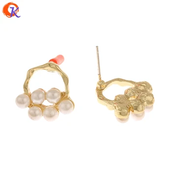 

Cordial Design 50Pcs 15*16MM Jewelry Accessories/Imitation Pearl/Flower Shape/Hand Made/Earring Findings/DIY Parts/Earrings Stud