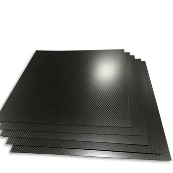 

2pcs 400*400*2.0mm 3K pure carbon fiber board carbon fiber sheet