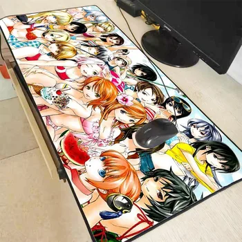 

XGZ Sexy Anime Girls Large Lock Edge Mouse Pad Gamer Big Mouse Mat Gaming Mouse Pad Computer Mousepad Rubber Keyboard Desk Mat