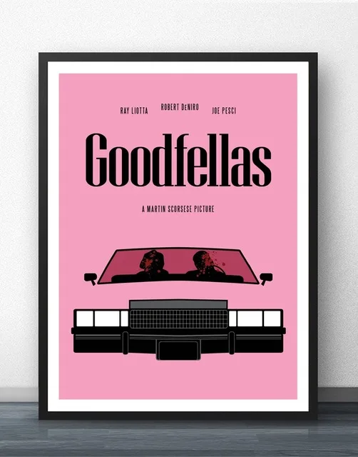 Goodfellas фильм стены Искусство Декор стены шелковые принты художественные плакаты, постеры для гостиной без рамки - Цвет: A