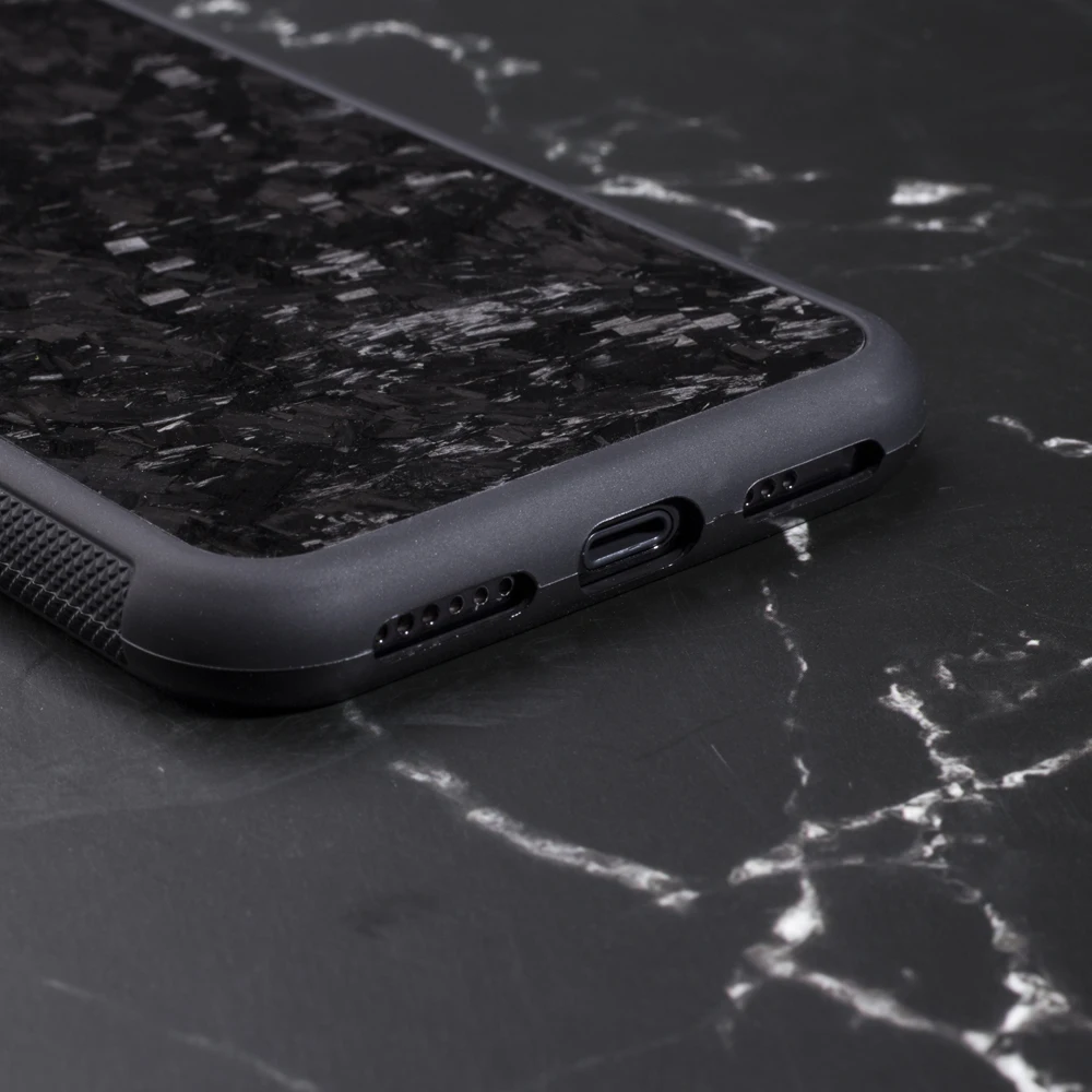 Чехол для iPhone X XS XR MAX 100% деловой настоящий кованый чехол из углеродного волокна