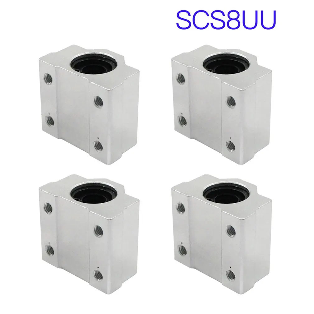 4 шт. SCS6UU SCS8UU SCS10UU SCS12UU SCS16UU SCS20UU Линейный шарикоподшипник блок ЧПУ маршрутизатор 3d принтер части
