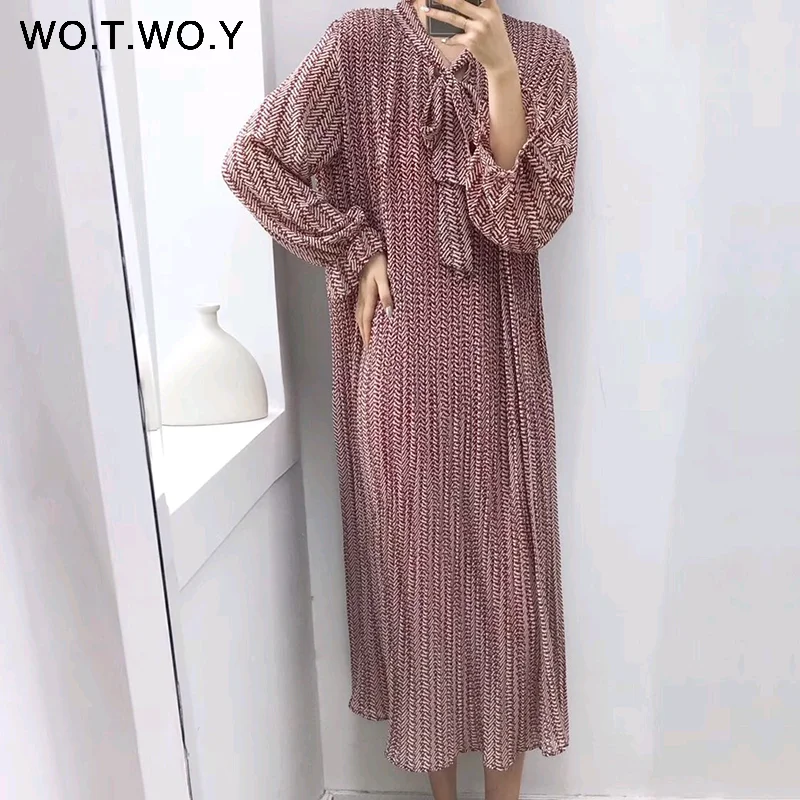 WOTWOY Sring летнее повседневное женское платье с v-образным вырезом, элегантные прямые платья длиной до середины икры, женская модная Длинная женская одежда