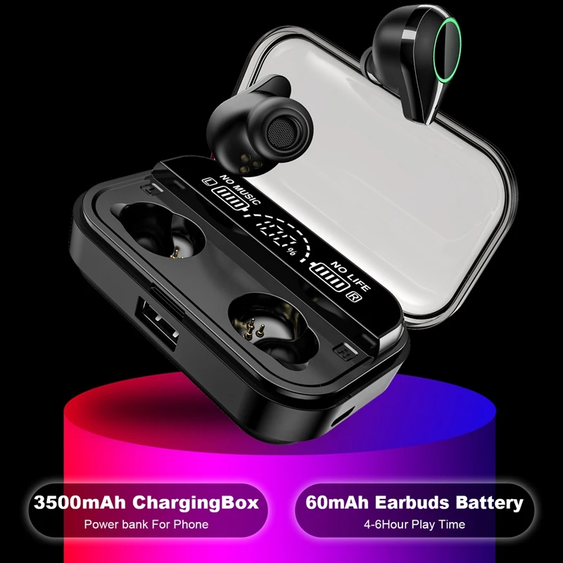 T10 TWS Bluetooth гарнитура с контактом отпечатков пальцев HD Стерео шумоподавление игровая гарнитура беспроводные Bluetooth наушники