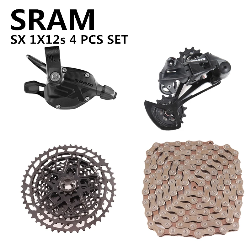 SRAM Eagle GX SX NX Gruppe 1x12S Fahrradgruppe MTB Fahrrad Schalthebel Langer Käfig Schaltwerk Kassettenkette 4-teiliges Set – Detail 5