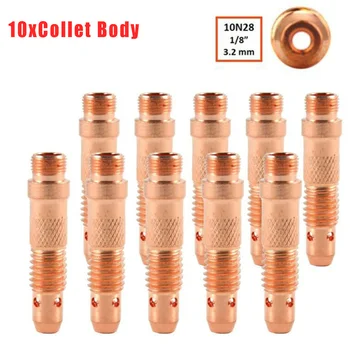 

10x Collet Body Set For TIG Welding Torches Series 17/18/26 W/ Standard Set-Up All Major Brands For TIG Torches Series 17 18 26