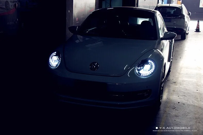 Автомобильный стайлинг фары для V "W Beetle фары 2013- для beetle фары светодиодный DRL Биксеноновые линзы Высокий Низкий Луч
