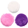 1PC 30x30cm Solid Color Warm Wool Round Cushion Stool Pad Thickening Dining Chair Cushion Anti-Slip Seat Mat Chair Mat Pad  2