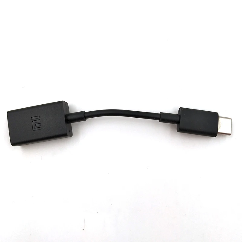 XIAOMI usb type C OTG кабель для передачи данных Поддержка Мышь Клавиатура U диск для Mi9 F1 A1 A2 8 SE 6 6X5 MAX 2 3 MIX 2 2 2S Redmi 8 8A - Цвет: black