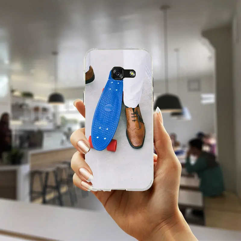 Мягкий чехол-накладка для мобильного телефона из ТПУ чехол для Samsung Galaxy J5 J7 J3 J2 J1 A7 A5 A3 чехол Модный скейтборд скейт Santa Cruz
